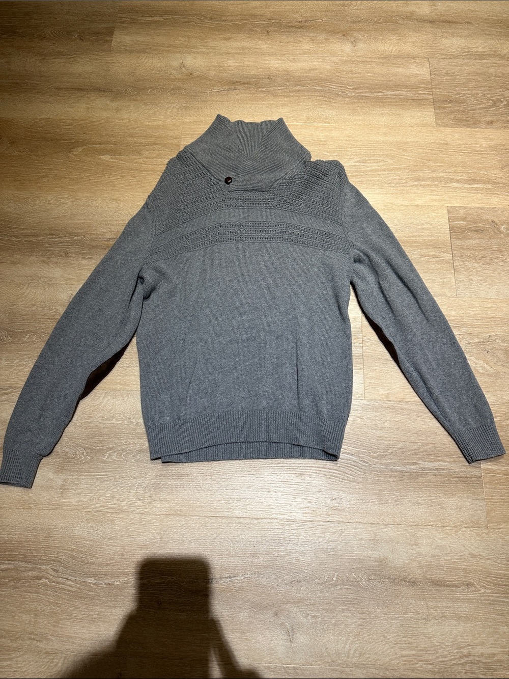 Chaps Men's Charcoal Knit Turtleneck Sweater